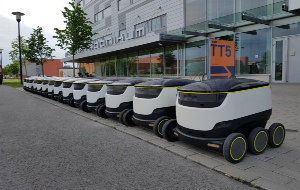 Starship‬ Robots Taking Over Tehnopol Tech Hub!